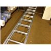 Image 1 : 12FT ALUMINUM STEP LADDER & SMALL SHOP CART