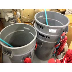 LOT OF ASSORTED GARBAGE CANS