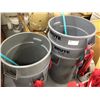 Image 1 : LOT OF ASSORTED GARBAGE CANS