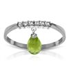 Image 1 : 14k Solid Gold 1.35ct Peridot & Diamonds Ring