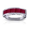 Image 1 : 14K White Gold 2.50ct Sqaure Ruby Ring