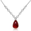 Image 1 : 14k WG 14.80ct Ruby & Diamond Necklace