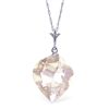 Image 1 : 14K TWISTED BRIOLETTE 12.80ct WHITE TOPAZ NECKLACE