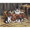 Image 1 : 8 X 10 Oil on Board ~Kittens at Play~