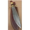 Image 1 : One of a kind Hand made Damascus Bowie Knife