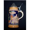 Image 2 : Vintage GERZ Ceramic with Pewter Lid Beer Stein