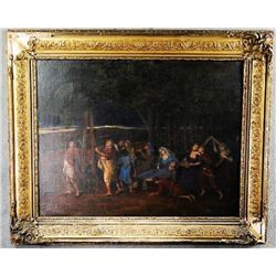 Oil on Canvas of a Procession
