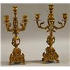 Image 1 : Pair of Louis XV-style Cast Brass Five-light Cande