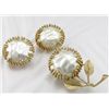 Image 1 : Sarah Conventry Baroque Pearl Brooch Earring Set