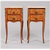 Image 1 : Pair Louis XV Style Marquetry Side Commodes French