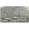 Image 1 : Antique PRINT scene The Confederate Steamer