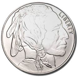 Silver Bullion 1 oz Buffalo Round .999 fine