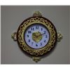 Image 1 : DECORATIVE VINTAGE STYLE GOLDED QUARTZ WALL CLOCK