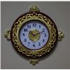 Image 2 : DECORATIVE VINTAGE STYLE GOLDED QUARTZ WALL CLOCK