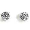 Image 1 : Genuine  0.28 ctw Diamond Earring 18KT White  Gold
