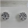 Image 2 : Genuine  0.28 ctw Diamond Earring 18KT White  Gold