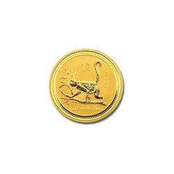 Australian Lunar Gold Twentieth Ounce Gold Monkey