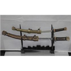 COLLECTORS EDITION 8" AND 10" SAMURAI SABRE SWORD LETTE