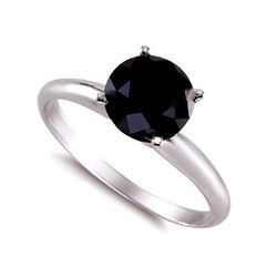 Genuine  Black Diamond 3.0 ctw Ring 14K W/Y Gold