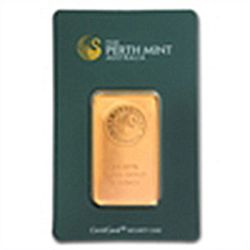 1 oz Perth Mint Gold Bar .9999 Fine