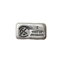 Silver Bar 2 Ounce .999 Fine