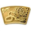 Image 1 : Year of the Snake 1/3 oz Gold & 1 oz Silver Fan w/Box &