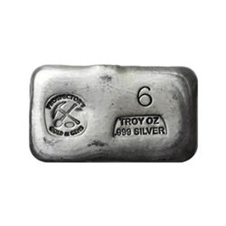 Silver Bar 6 Ounce .999 Fine