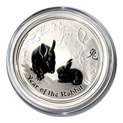 Australian Lunar Silver 2 oz Silver Series II  Rabbit