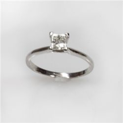 Certified 0.5 ctw Diamond Solitaire Ring G, SI-1/SI-2