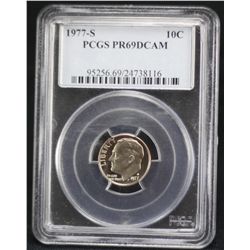 1977 Roosevelt Dime PCGS PR69DCAM