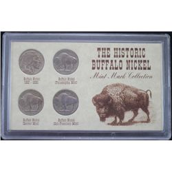 "The Historic Buffalo Nickel" - 4 coins