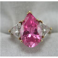 10k Ring w/ Pink Stone - 5 grams