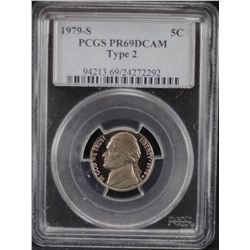 1979-S Jefferson 5c Type 2 PCGS PR69DCAM