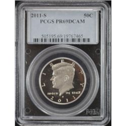 2011-S Kennedy 50c PCGS PR69DCAM