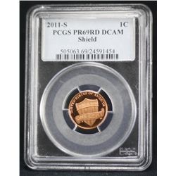 2011 Lincoln Cent PCGS PR69DCAM