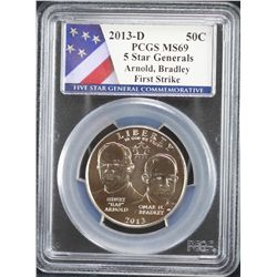 2013-D 5 Star Generals PCGS MS69