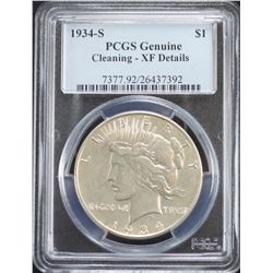1934-S Peace PCGS XF Details