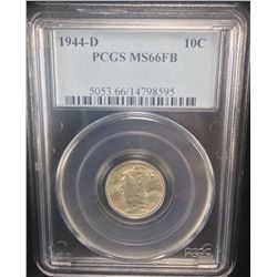1944-D Mercury Dime PCGS MS66FB