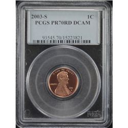 2003-S Lincoln Cent PCGS PR70DCAM