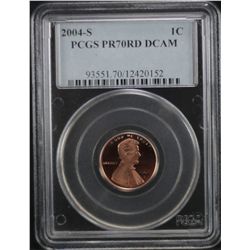 2004-S Lincoln Cent PCGS PR70DCAM