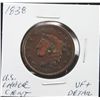 Image 1 : 1838 Large Cent VF+