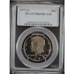 1973-S Kennedy 50c PCGS PR69DCAM