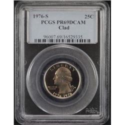 1976 Washington 25c PCGS PR69DCAM