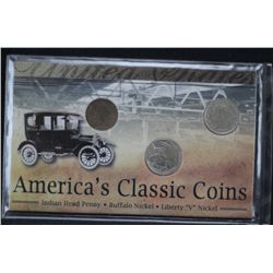 "America's Classic Coins" - 3 coins