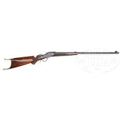 *RARE ENGRAVED DELUXE WINCHESTER MODEL 1885 SPECIAL SPORTING TAKEDOWN LOW WALL SINGLE SHOT RIFLE.