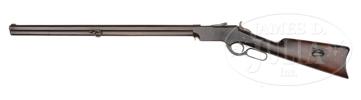 RARE HENRY MODEL 1860 IRON FRAME LEVER ACTION RIFLE.