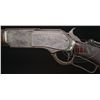 Image 3 : RARE DELUXE ENGRAVED WINCHESTER MODEL 1876 EXPRESS LEVER ACTION RIFLE.