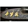 Image 4 : *VERY FINE PETITE 20 GAUGE JAMES PURDEY GAME GUN ENGRAVED AND GOLD INLAID BY KEN HUNT WITH CASE.