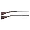 Image 1 : *J. P. MORGAN, JR.'S PAIR OF HENRY ATKIN SIDELOCK EJECTOR SINGLE TRIGGER GAME GUNS WITH ORIGINAL CAS