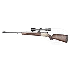 *LEFT HAND BLASER SR 830 (CALLED ULTIMATE IN USA) MODULAR RIFLE WITH SCOPE.